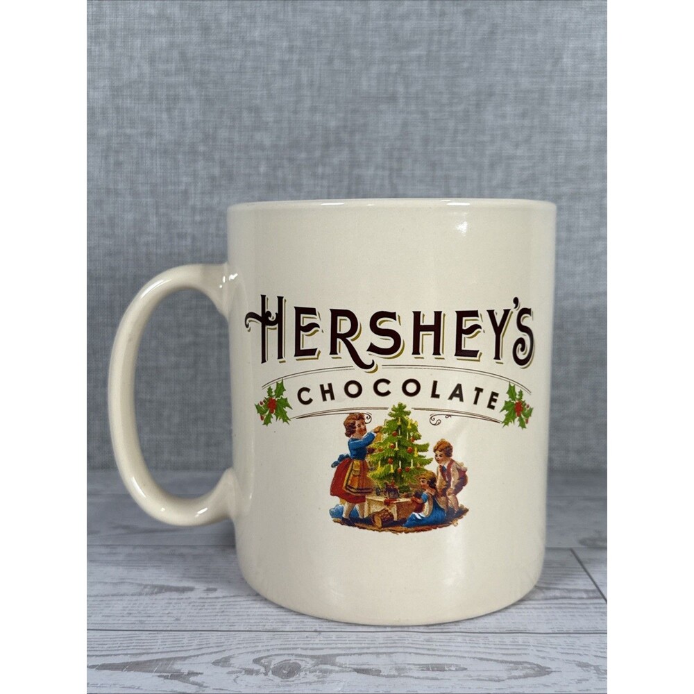 Vintage Hershey's Jumbo Size Mug, 5”x4.5” w/o handles, ~28oz. Oversized Large